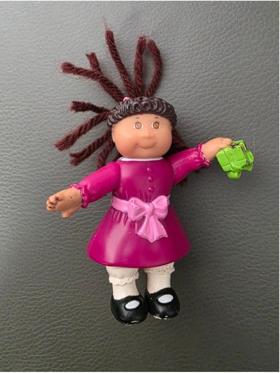 Cabbage Patch Kids Other - Vintage 1992 Cabbage Patch Kids Mini Figure Doll Pink Dress Collectible